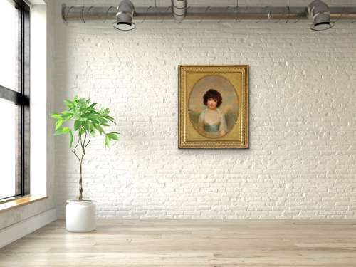 Art Painted In India 1792 To 1795. Portrait Of Charlotte Shore, Daughter Of The Governor General Of India. By Arthur William Devis 1762 To 1822. photo