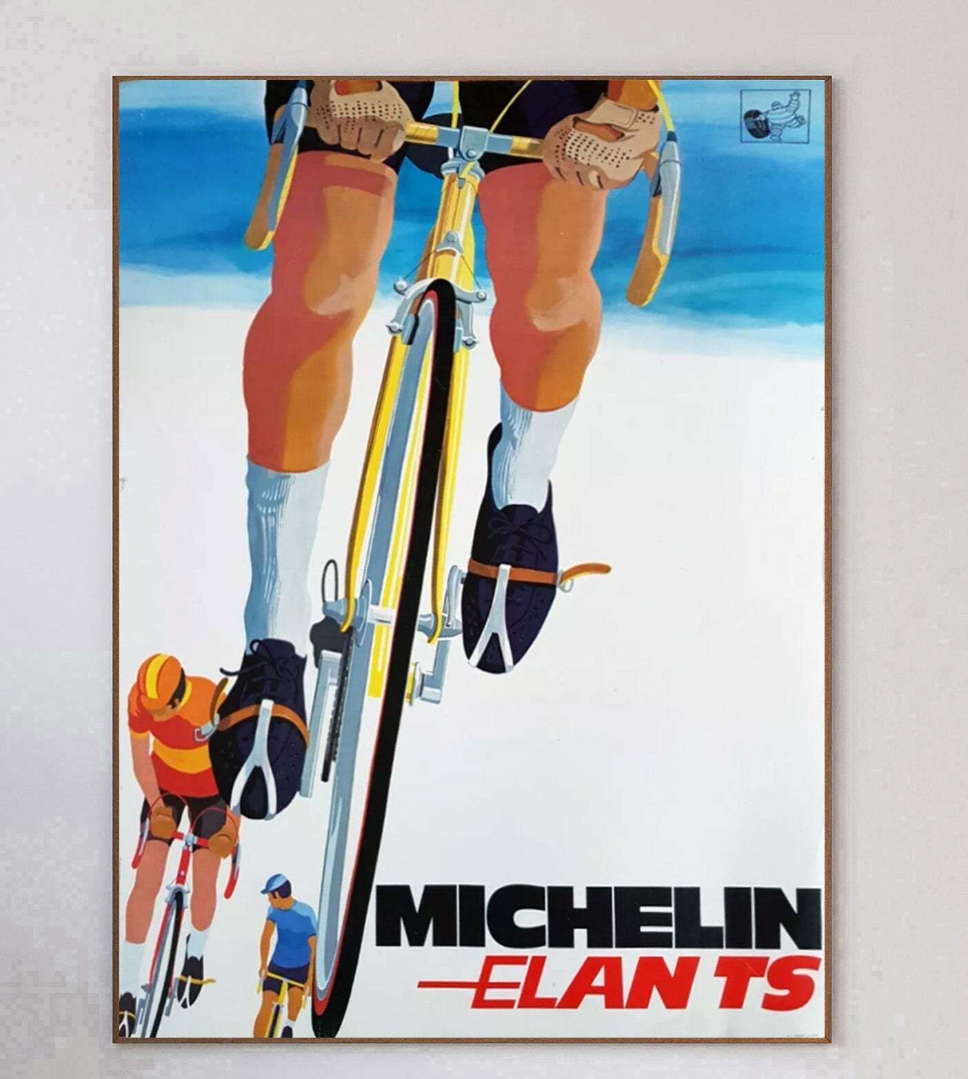 Michelin   Elan Ts Bicycle Tyres Original Vintage Poster photo 465.0