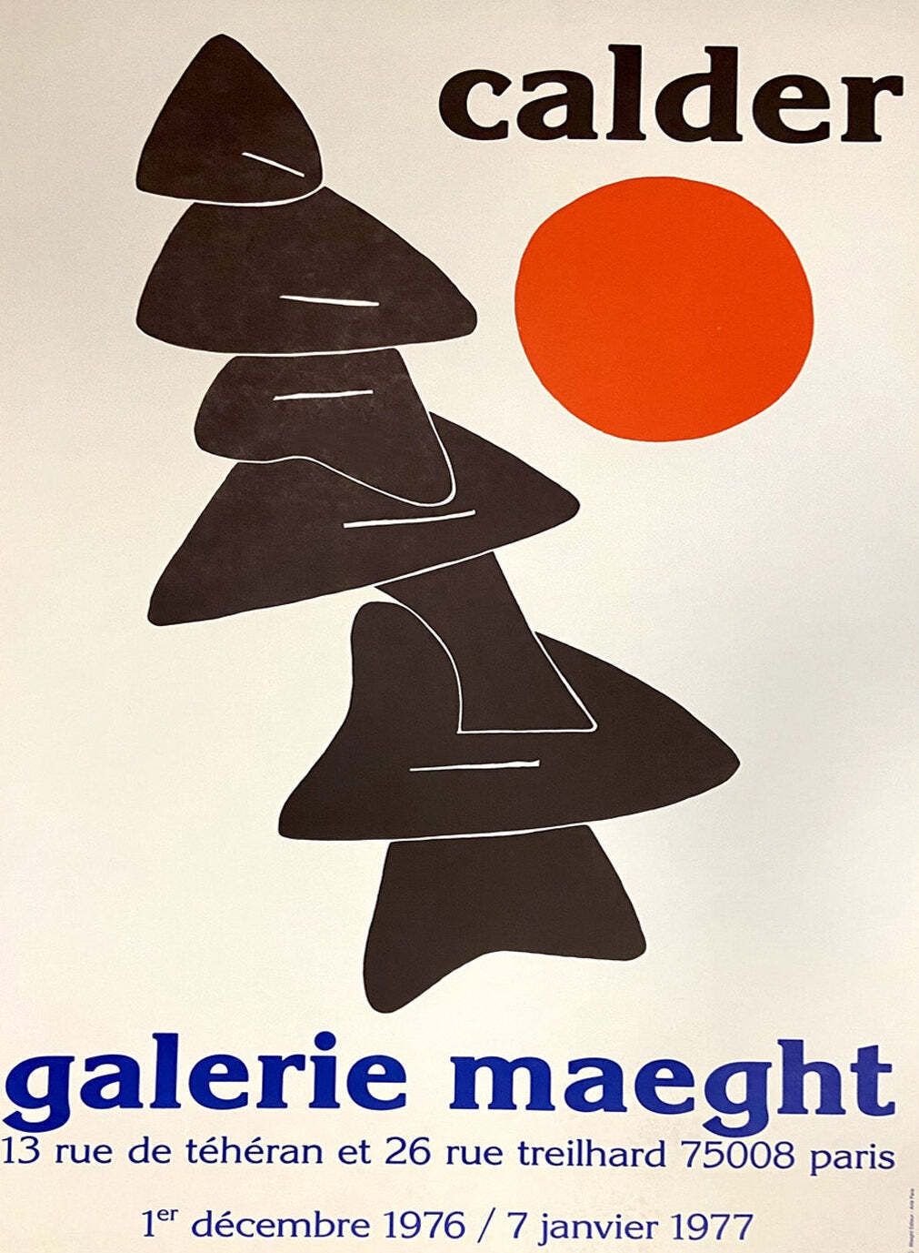 Alexander Calder   Galerie Maeght Original Vintage Poster