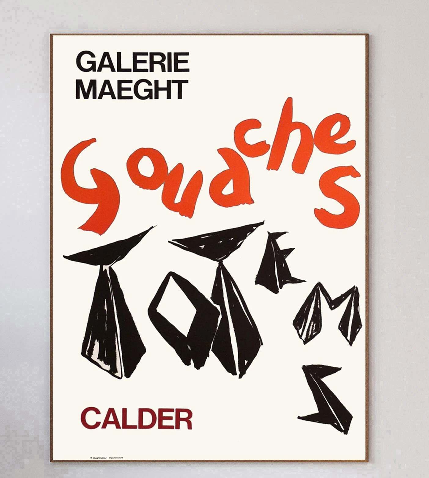 Alexander Calder   Goaches   Galerie Maeght Original Vintage Poster photo 271.0