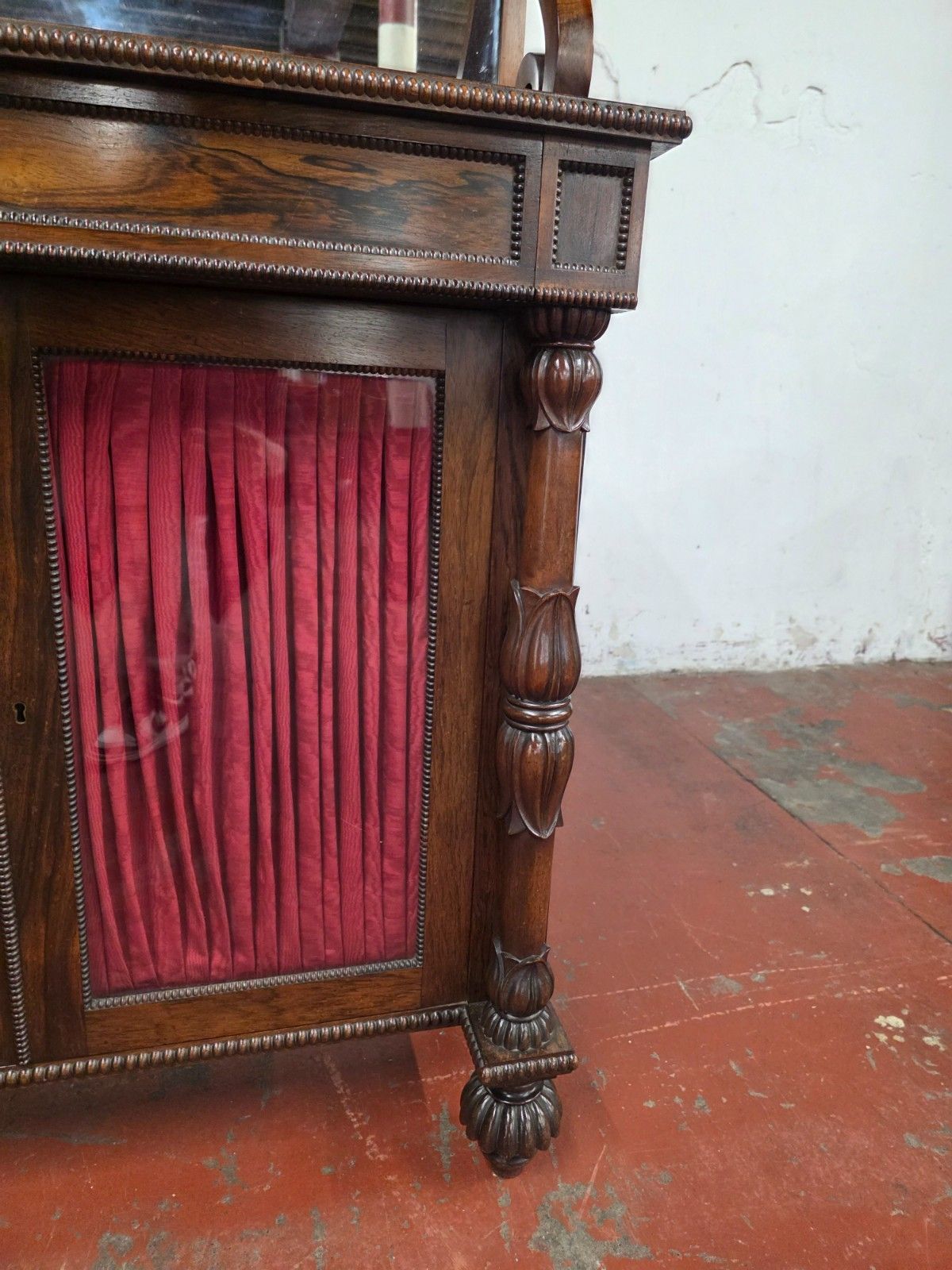 Antique Rosewood William IV Chiffionier Mirror Back Book Case photo buy