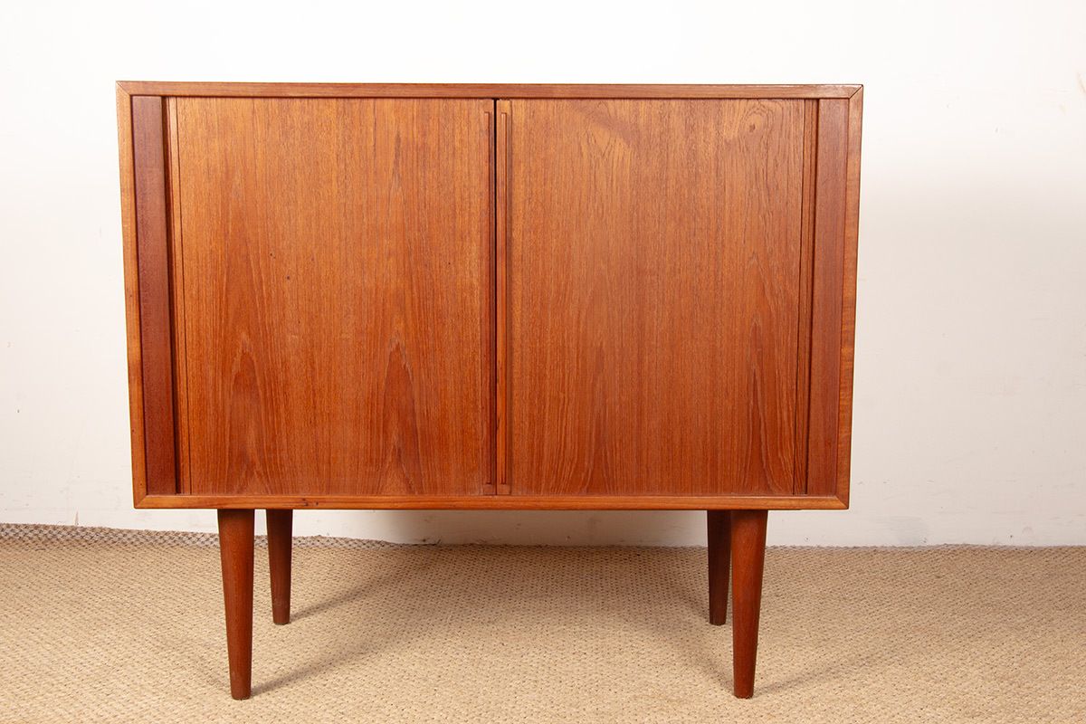 2000.0 Small Danish Teak Sideboard Model 42 By Kai Kristiansen For Feldballes Mobelfabrik 1960. photo
