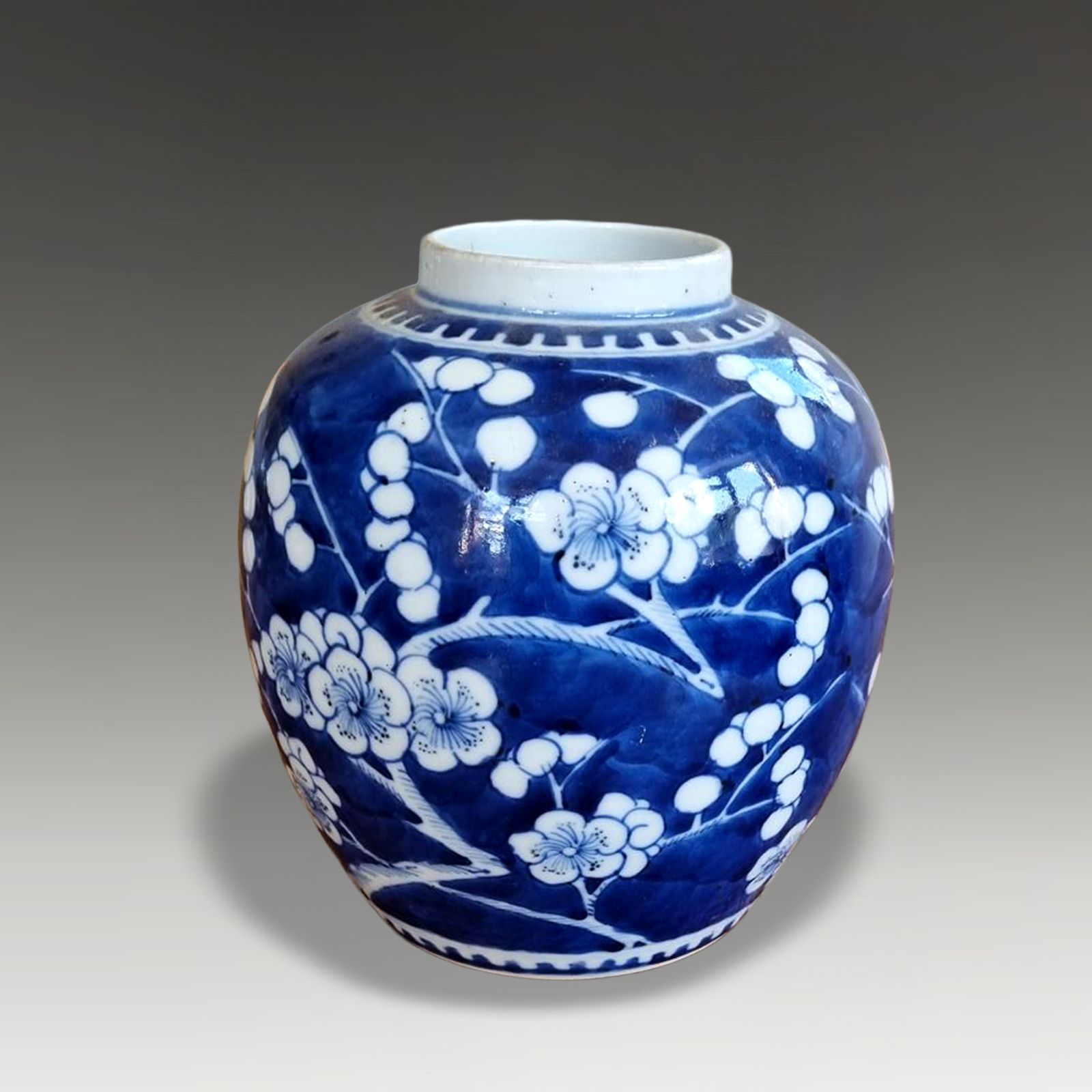 Chinese Kangxi Revival 19th C Decorative Ginger Jar Superb Quality 16cm (6.5") H photo Home Decor
