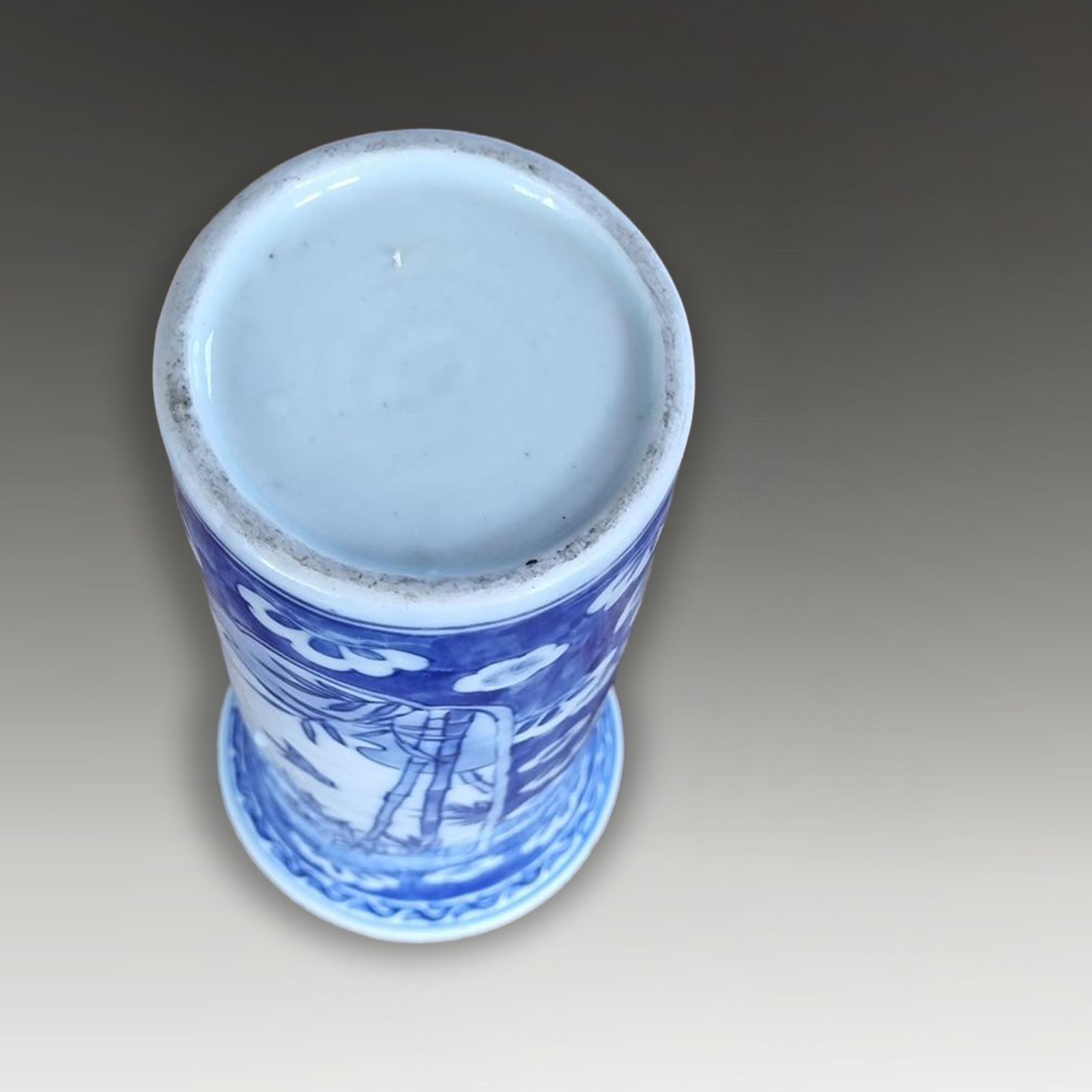 Chinese Antique Large Trumpet Vase  19thc  Qing Dynasty 1644 1911 23cm 9" Tall photo 185.0