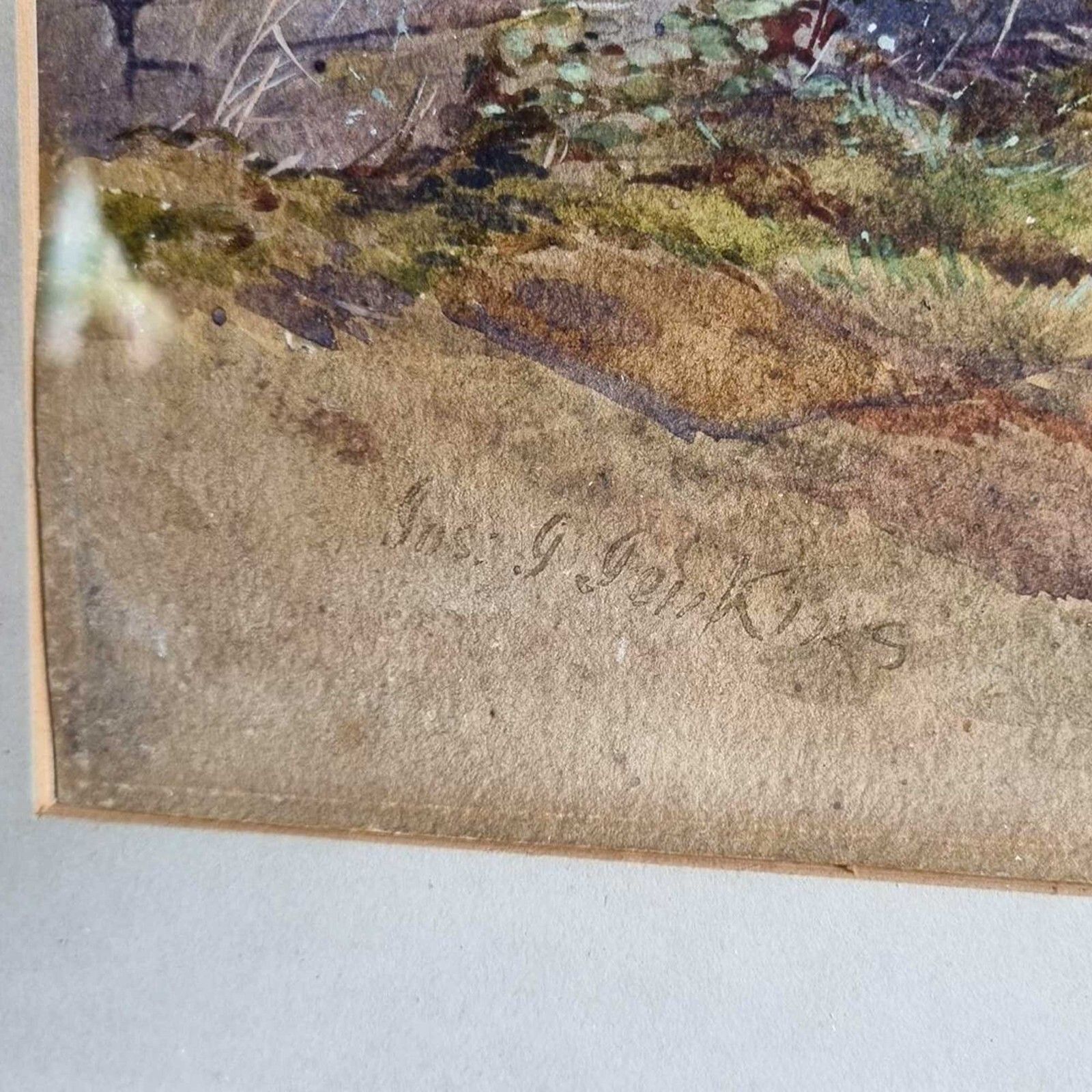 Antique Watercolour British Joseph J Jenkins (1811 1885) Haddon Hall  60 X 46cm photo Art
