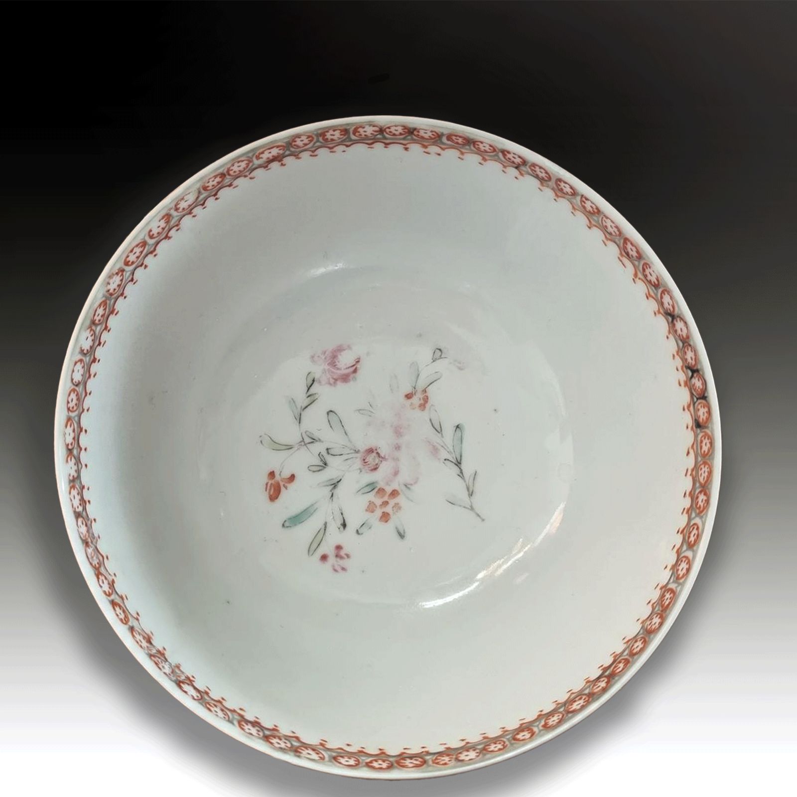 Chinese Famille Rose Figural Bowl  Qianlong Period 18thc Enamel Decoration photo 225.0