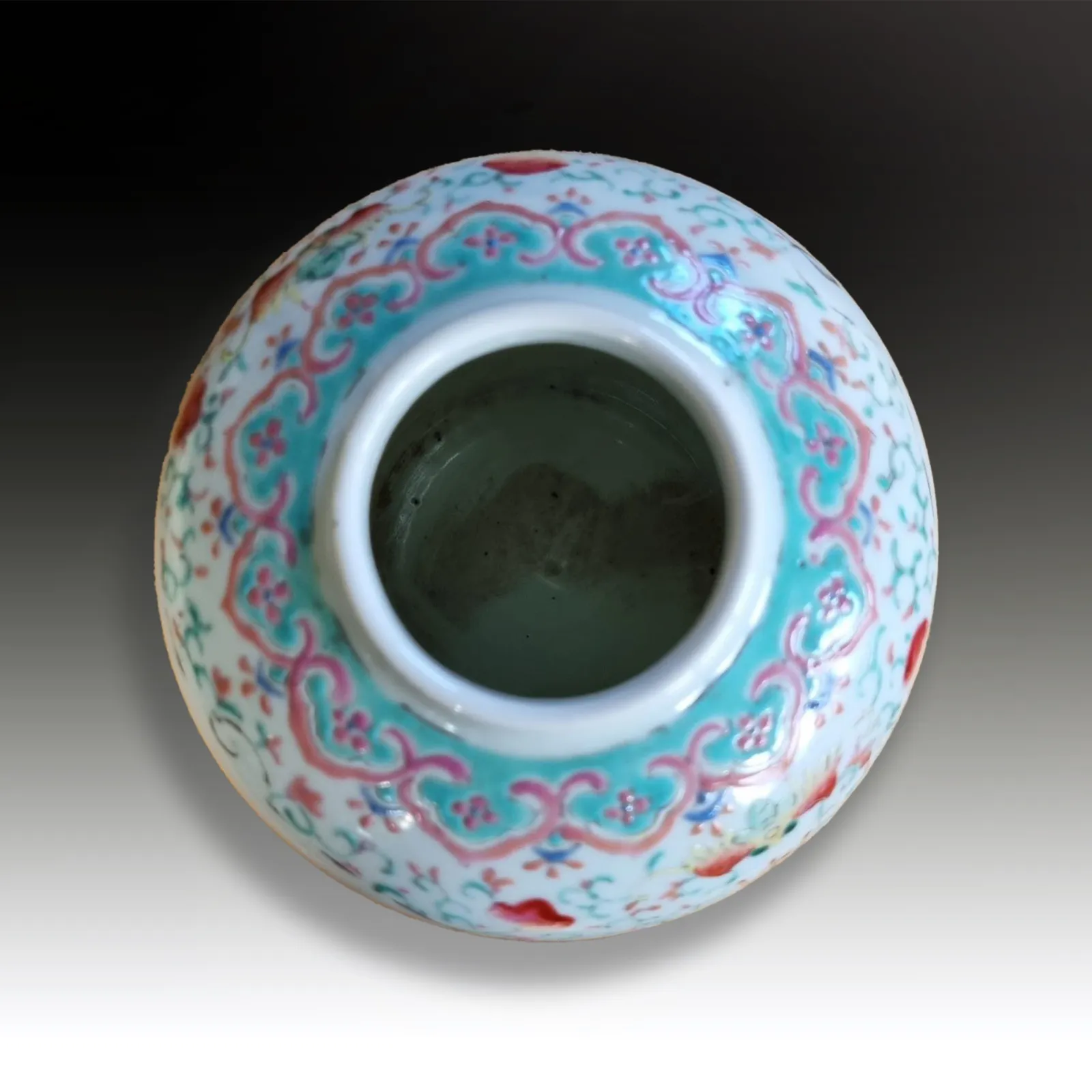 Chinese Antique Late Qing Dynasty Enamelled Ginger Jar Beautiful Colours photo Home Decor