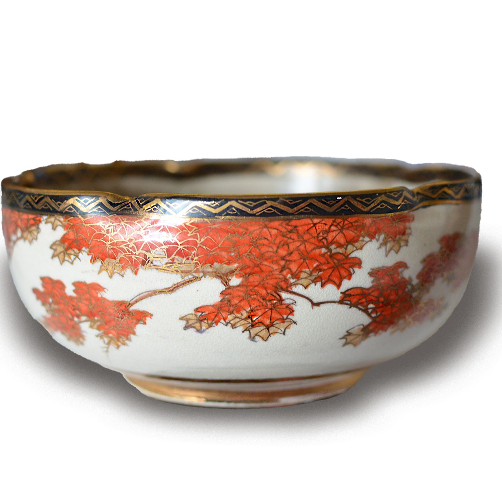 Japanese Late Meiji Satsuma Bowl By Futaji Lovely Quality 16cm D photo Home Decor