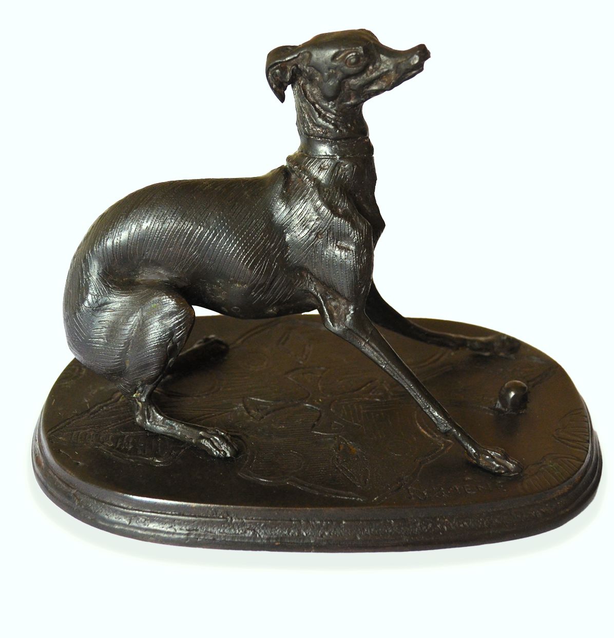After Pierre Jules Mêne (French, 1810 1879) Bronze 'Giselle  Study Of A Whippet