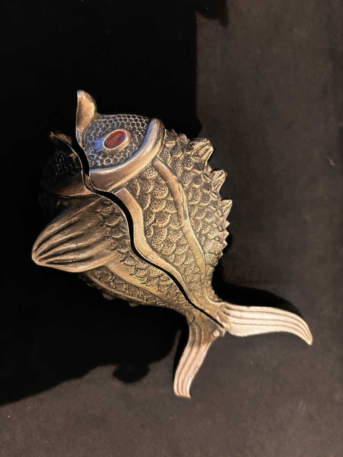 Fish Box Originally An Ashtray  Decorative Box Modernist Fish Collectible Barware Mcm 1950s Gift For Him Bar Cart Decor photo Home Decor
