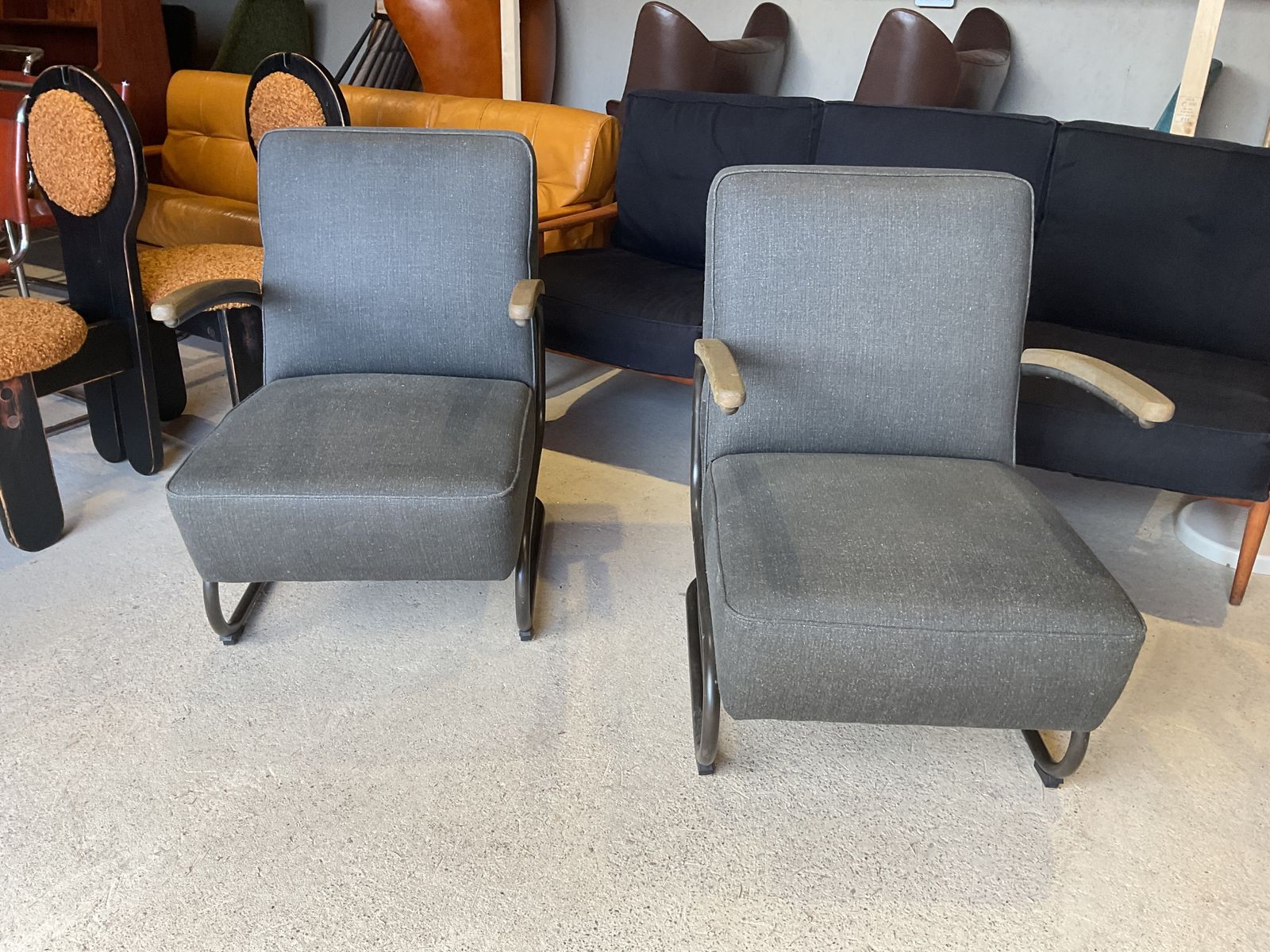 photo for sale Andrew Martin Cantilever Armchairs Inspired By Marcel Breuer’s S411 Thonet