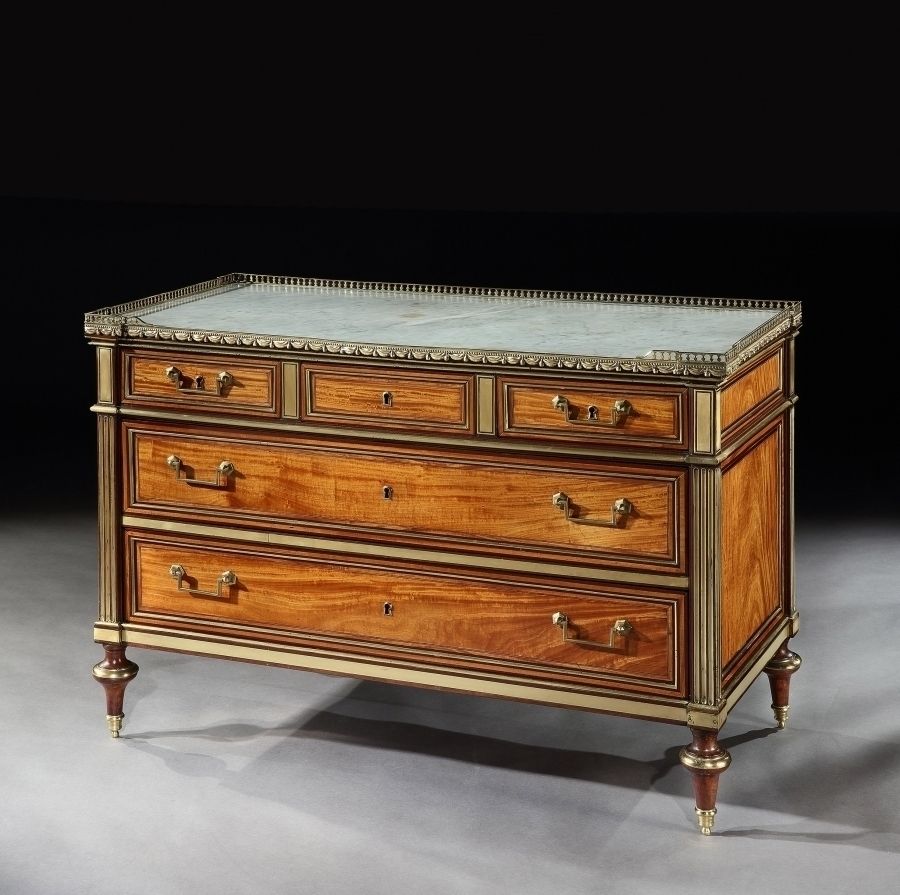 Louis XVI Gilt Bronze Mounted Bois Citronnier And Amaranth Commode Claude Charles Saunier photo furniture