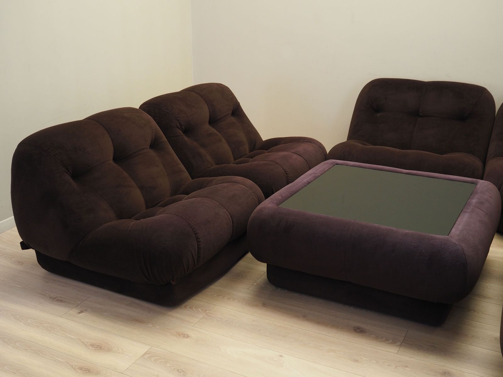 Living Room Set, Italian Design, 1970s, Designer: Rino Maturi, Manufacturer: Mimo Padova photo vinterior