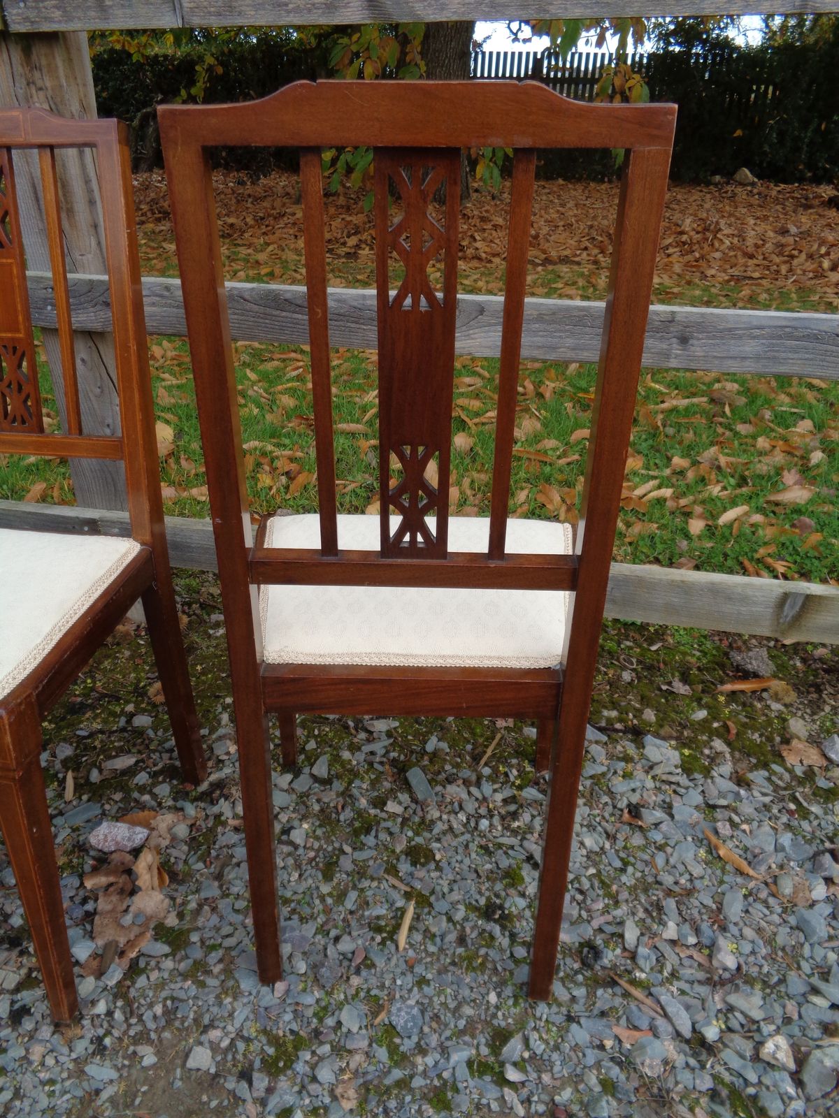 photo vintage 6 Edwardian Mahogany Salon Chairs   Gentleman's & Ladies + 4