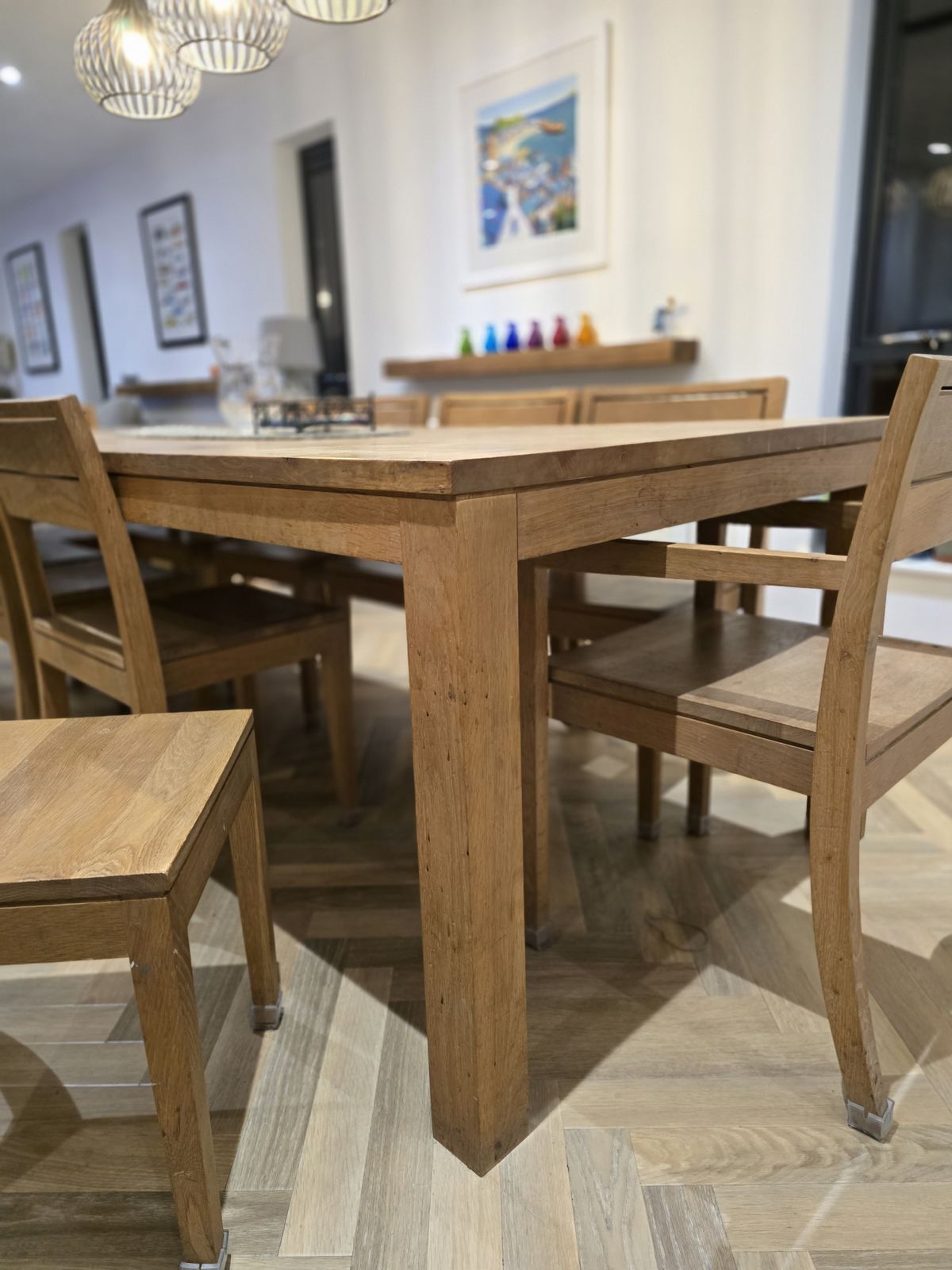 10 Seater Ethnicraft Solid Oak Dining Table photo Furniture