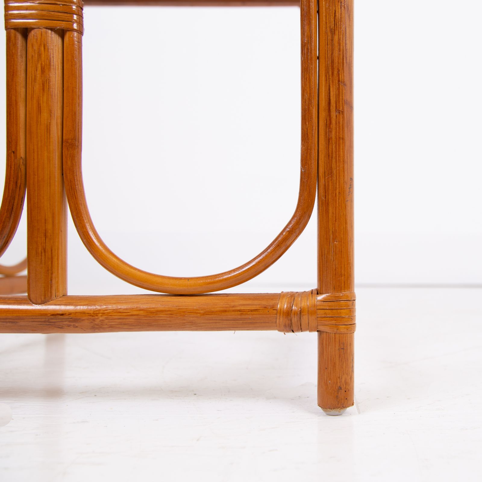 Nest Of 3 Mid Century Bamboo Side Tables photo for sale