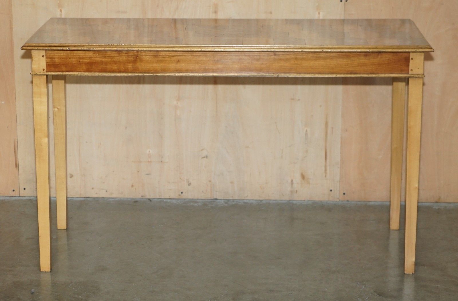 Exquisite Super Decorative Circa 1920's Oyster Laburnum Wood Console Table photo for sale