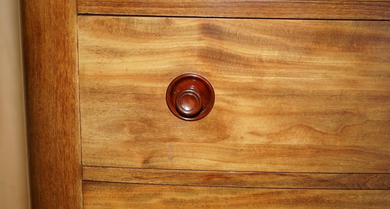 Pair Of Antique Estate Made Bow Fronted 168.5cm Walnut Tallboy Chest Of Drawers photo buy