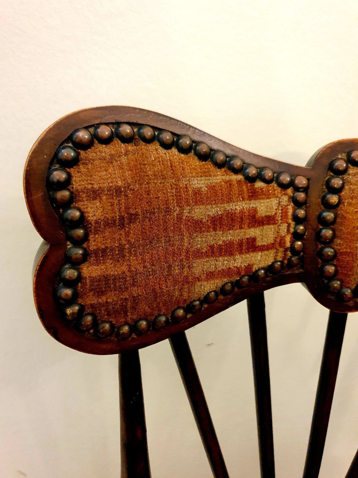 Pair Of Vintage Small Wooden Chairs. Accent , Display Bedroom Dining Chair photo for sale