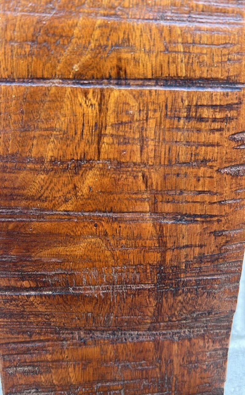 Mid 20th Century Hand Carved Burmese Hardwood Chair In Solid Padauk photo buy