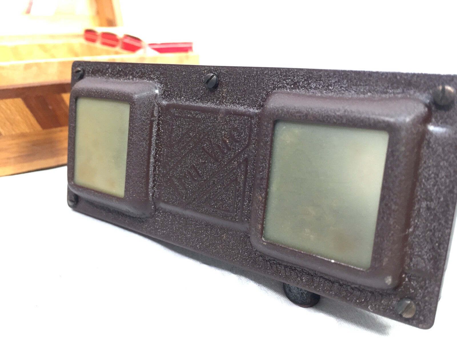 Home Decor Antique 1930s Brown Bakelite Boxed Truvue Stereoviewer / Stereoscope With Reels photo
