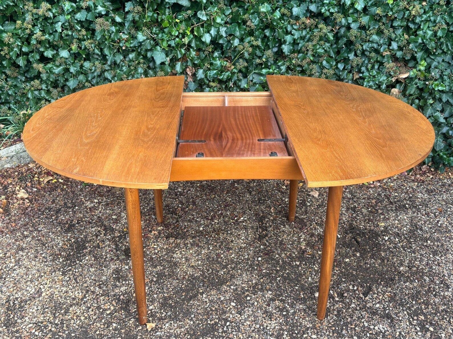 Mid Century G Plan Round Extending Teak Dining Table C.1960s photo vintage