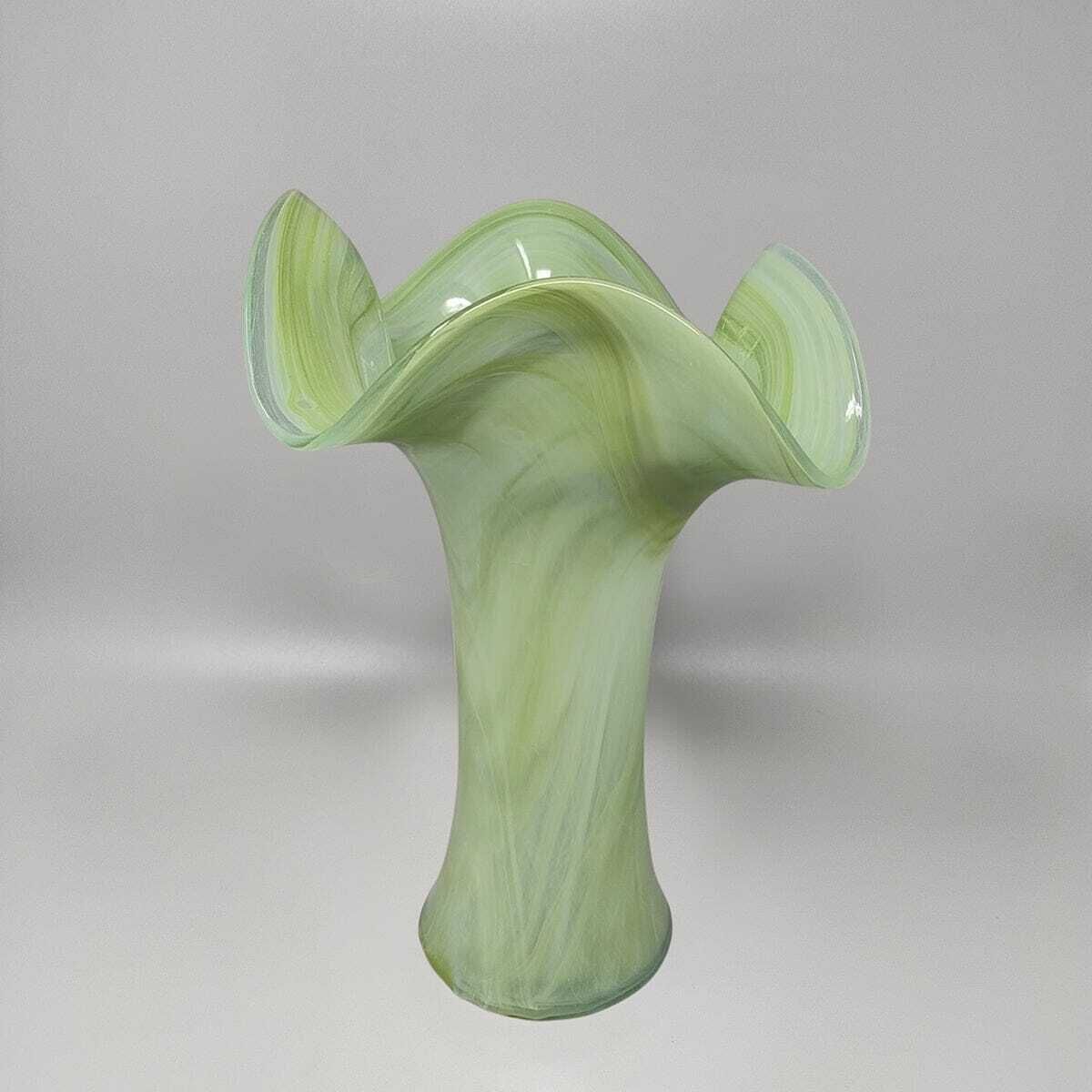 1960s Astonishing Green Vase By Ca Dei Vetrai. Made In Italy photo furniture