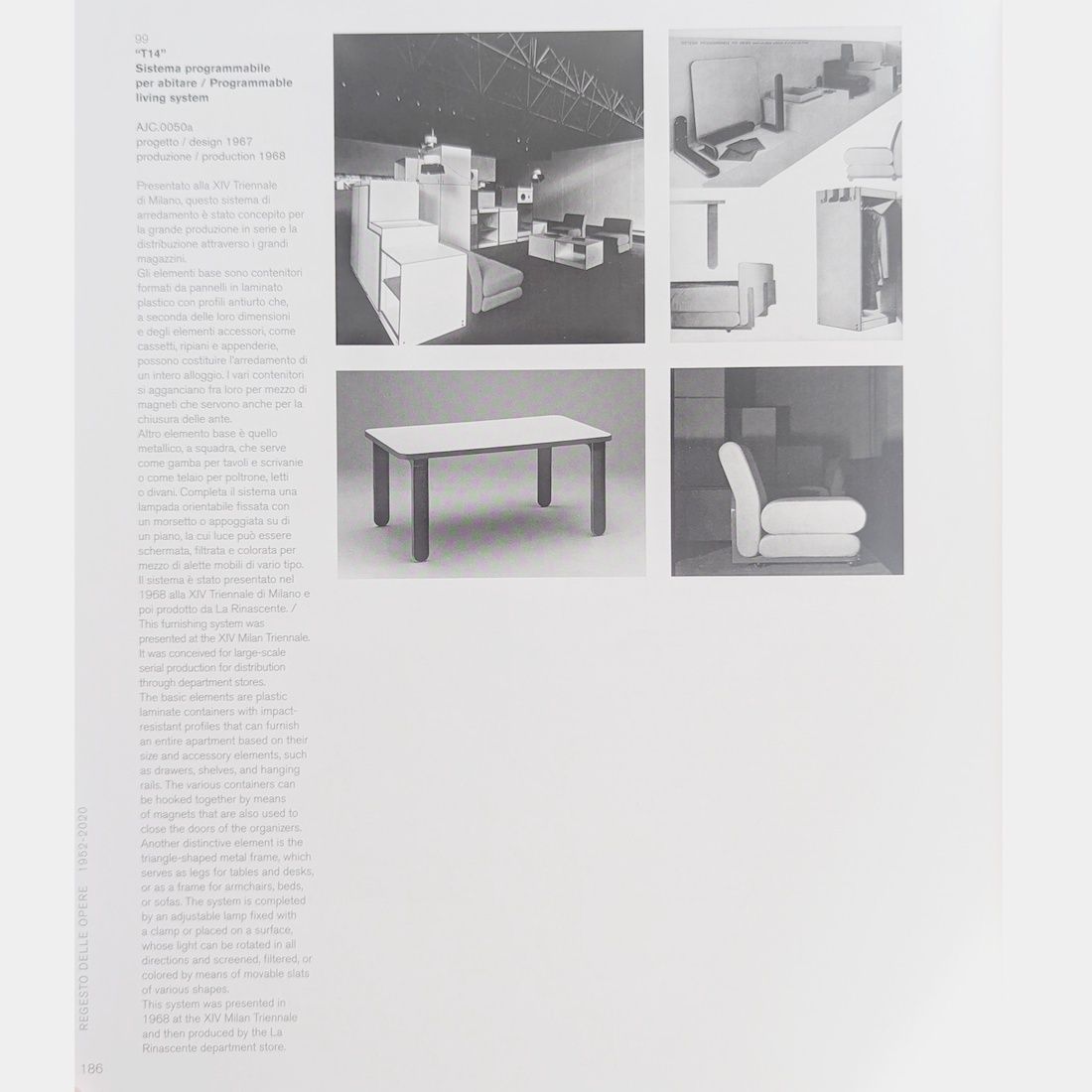 photo vinterior “T14” Modular Sideboard By Joe Colombo For La Rinascente, 1960s