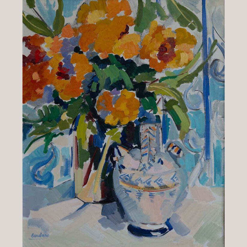 Still Life With Orange Blossoms  Original Oil Painting