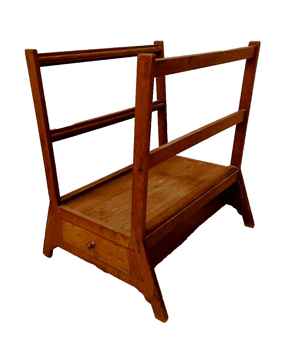 Solid Oak Drawing Cardboard Holder 20th Century photo for sale