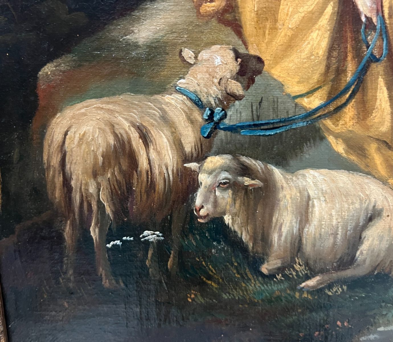photo for sale Oil On Canvas Epastoral Scene In A Landscape "20th Century