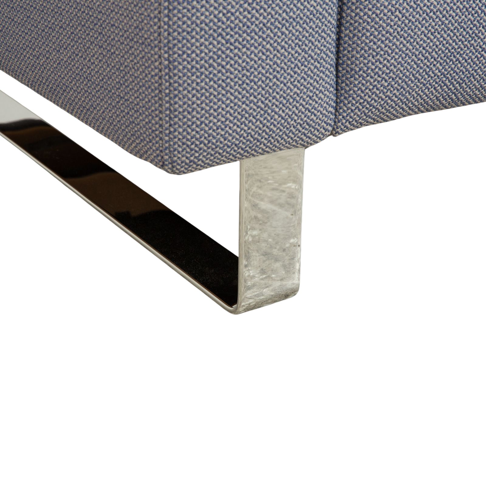 Canapé 2 places Cor Conseta en tissu gris-bleu, chrome photo buy