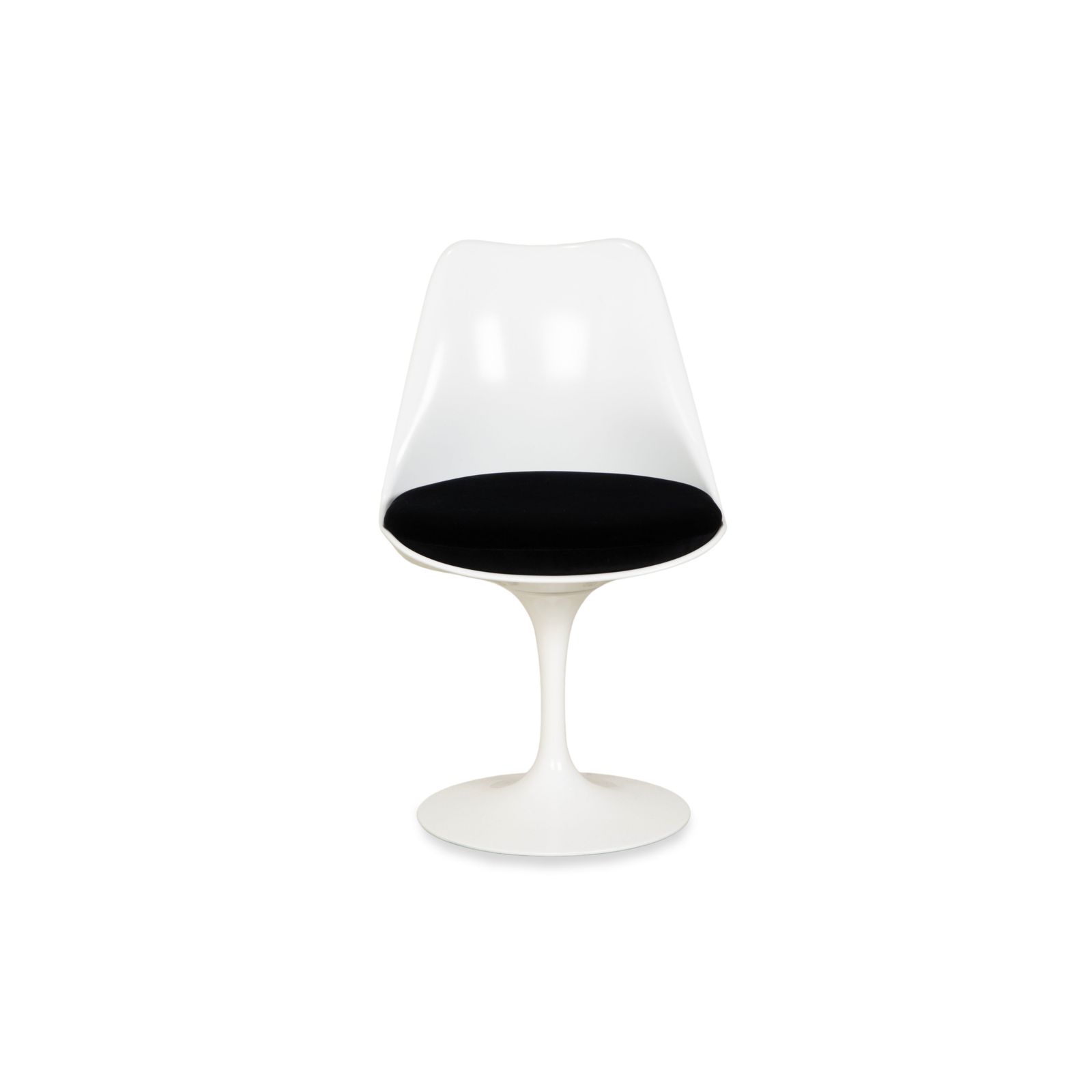 Knoll International Saarinen Tulip Plastic Chair White Original photo vintage