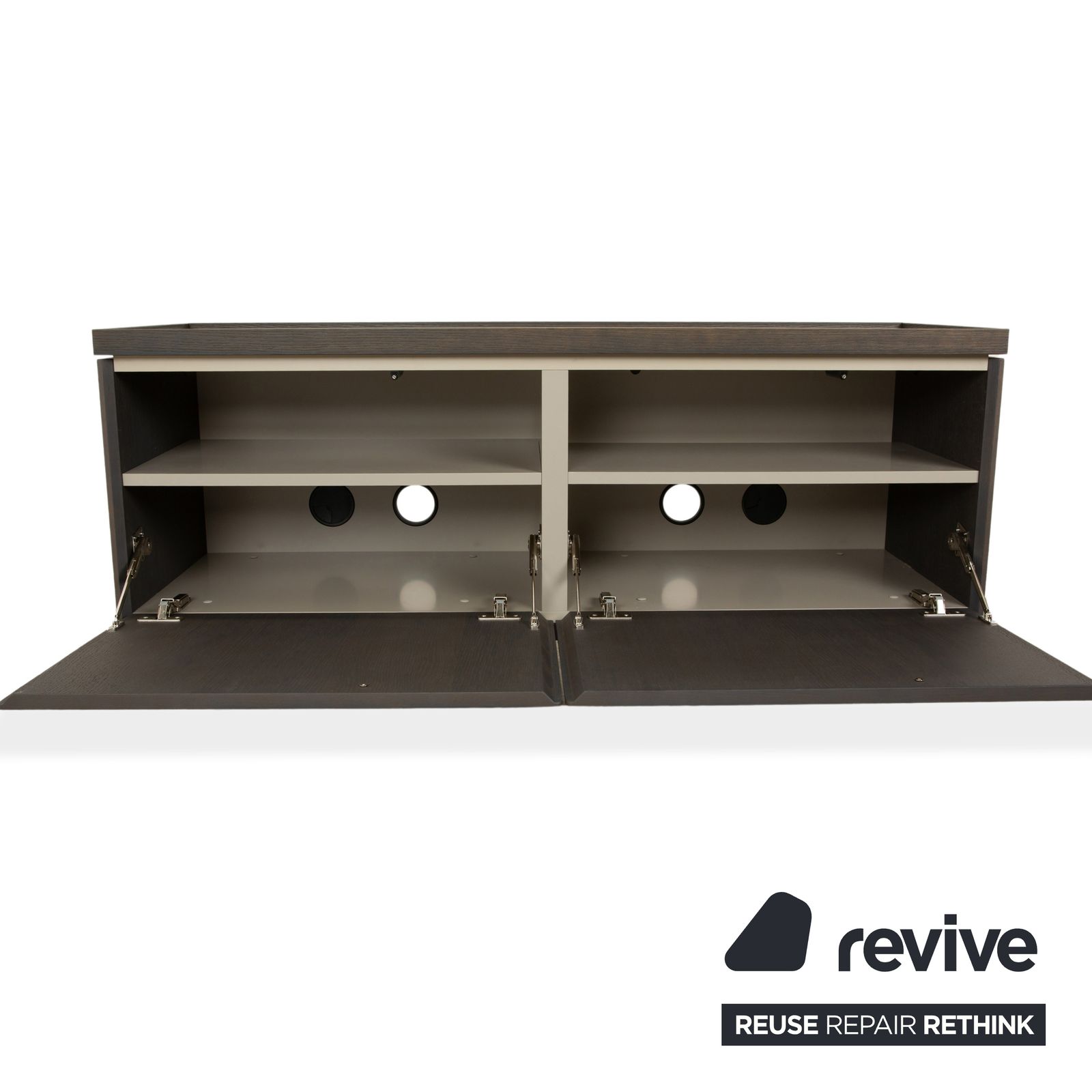 Ligne Roset Estampe Wooden Sideboard Brown Beige Cream photo Furniture