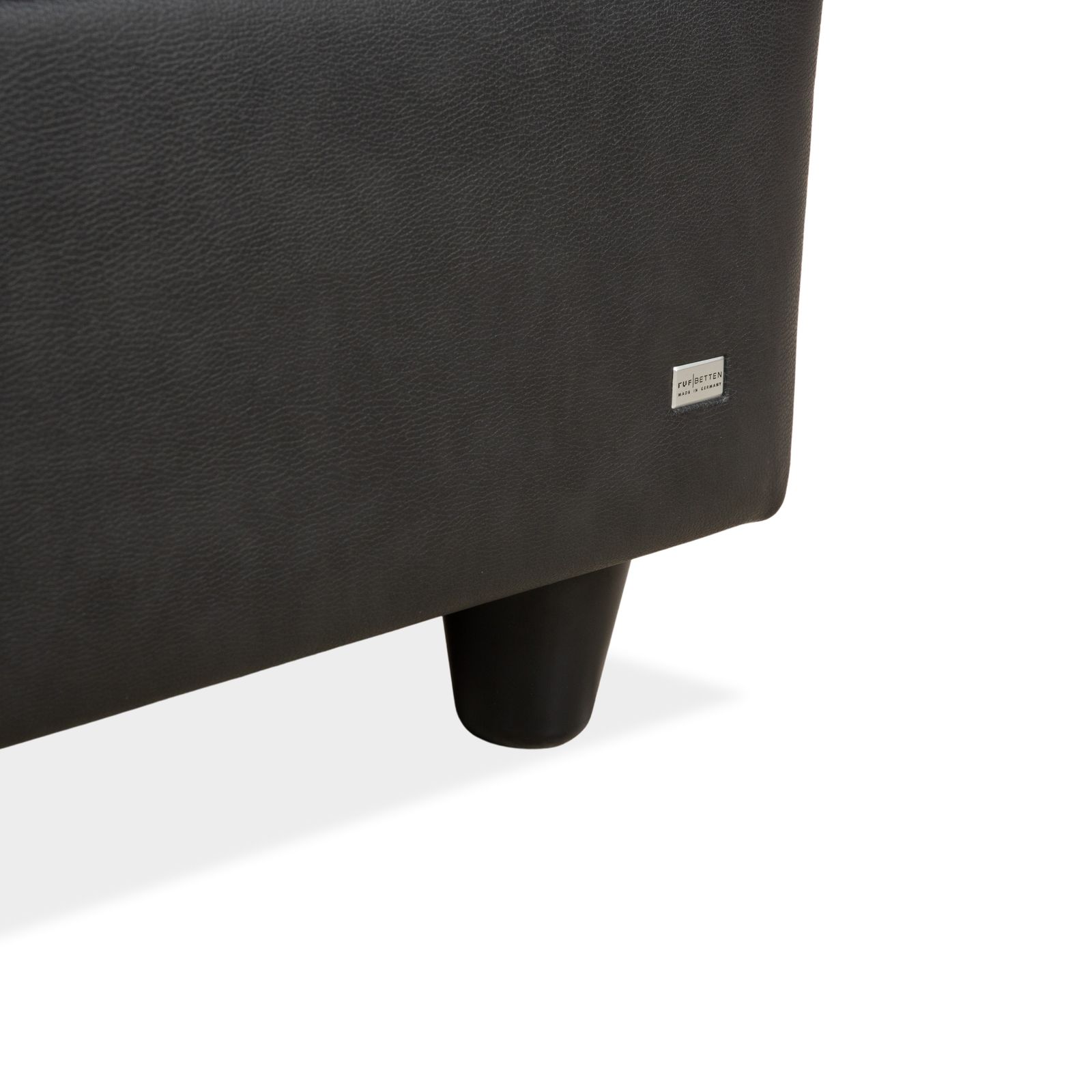 Lit Ruf en simili cuir noir/anthracite, 180 x 200 cm photo 2872.0