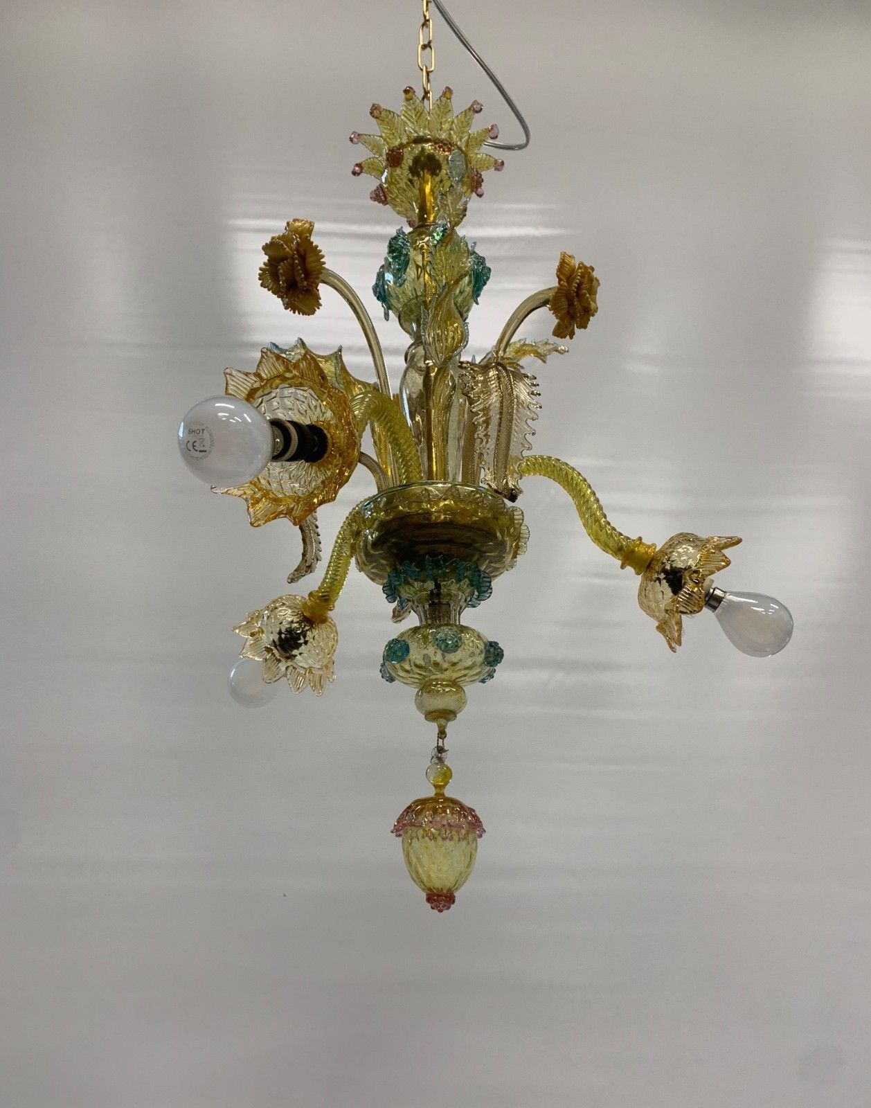 Vintage Murano Chandelier Attributed To Galliano Ferro 1940 Made In Italy photo 1364.0
