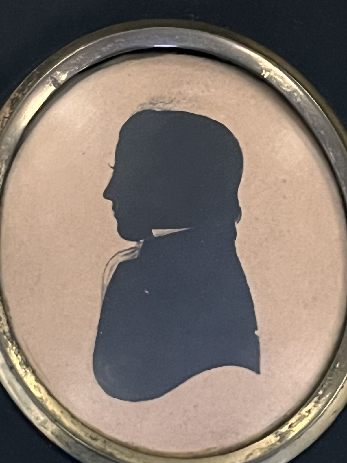 photo for sale Georgian Framed Miniature Silhouette Painting