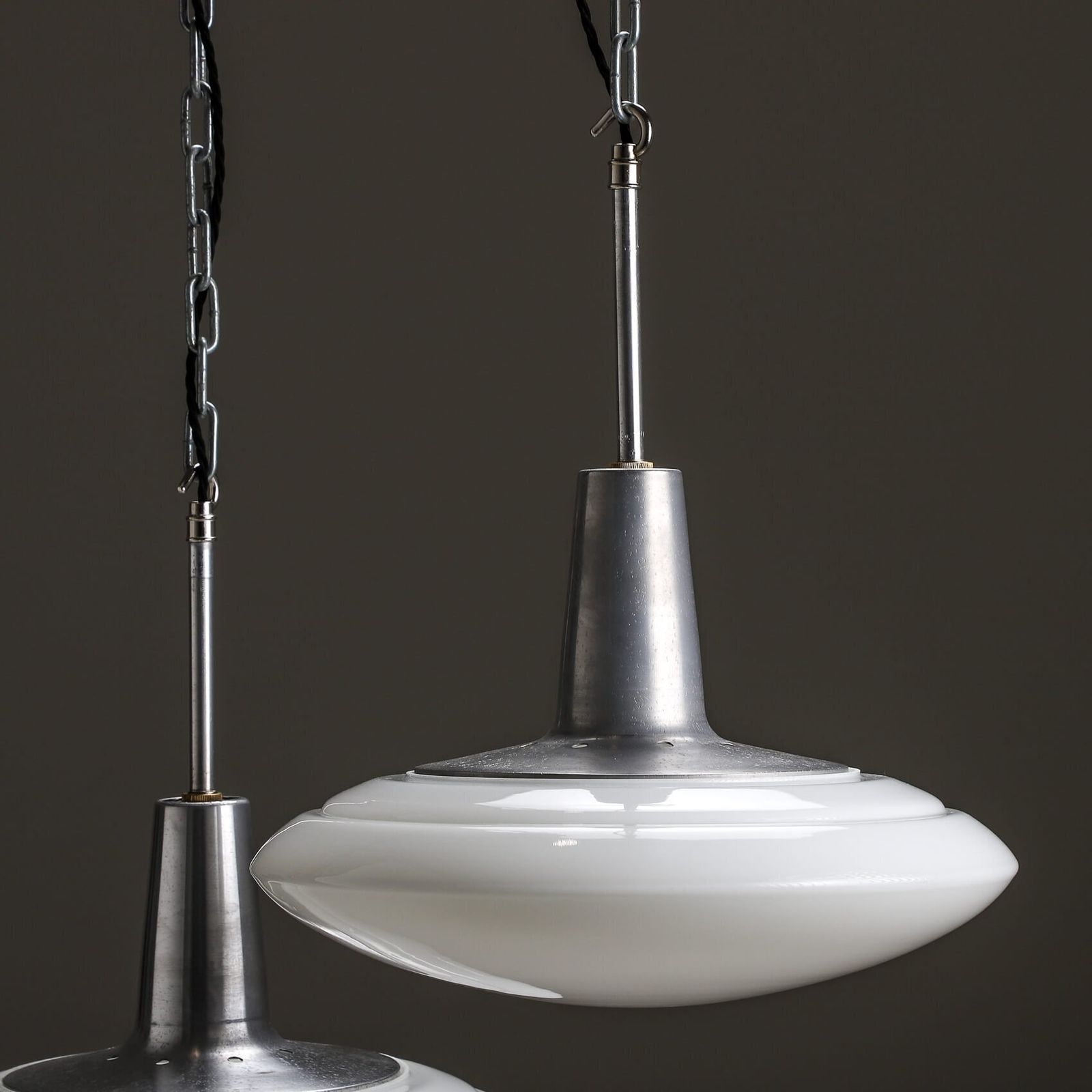 Merchant Adventures Opaline Pendant Lights – 3 Available photo vinterior
