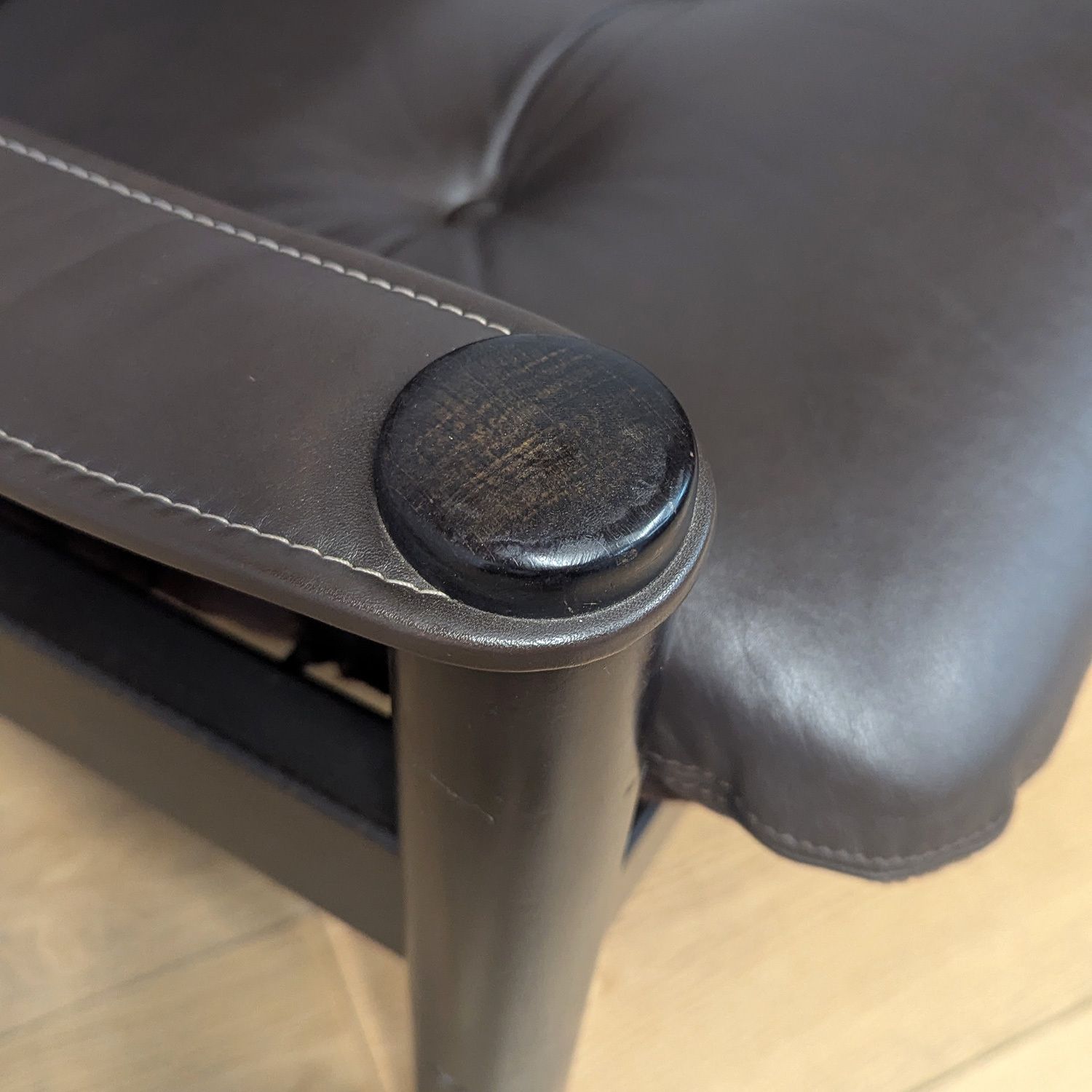 Furniture Midcentury Danish 1970s Leather Lounge Chair By Gehl & Nissen For Jeki Mobler photo