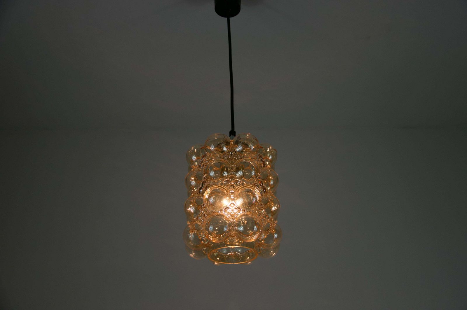 Lighting Bubble Glass Pendant Lamp By Helena Tynell For Glashütte Limburg, 1960s photo