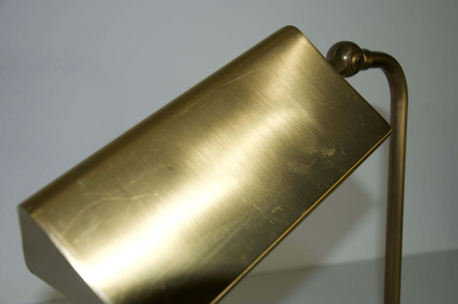 Pair Of Brass Table Lamps By Florian Schulz, 1970s Germany photo vintage