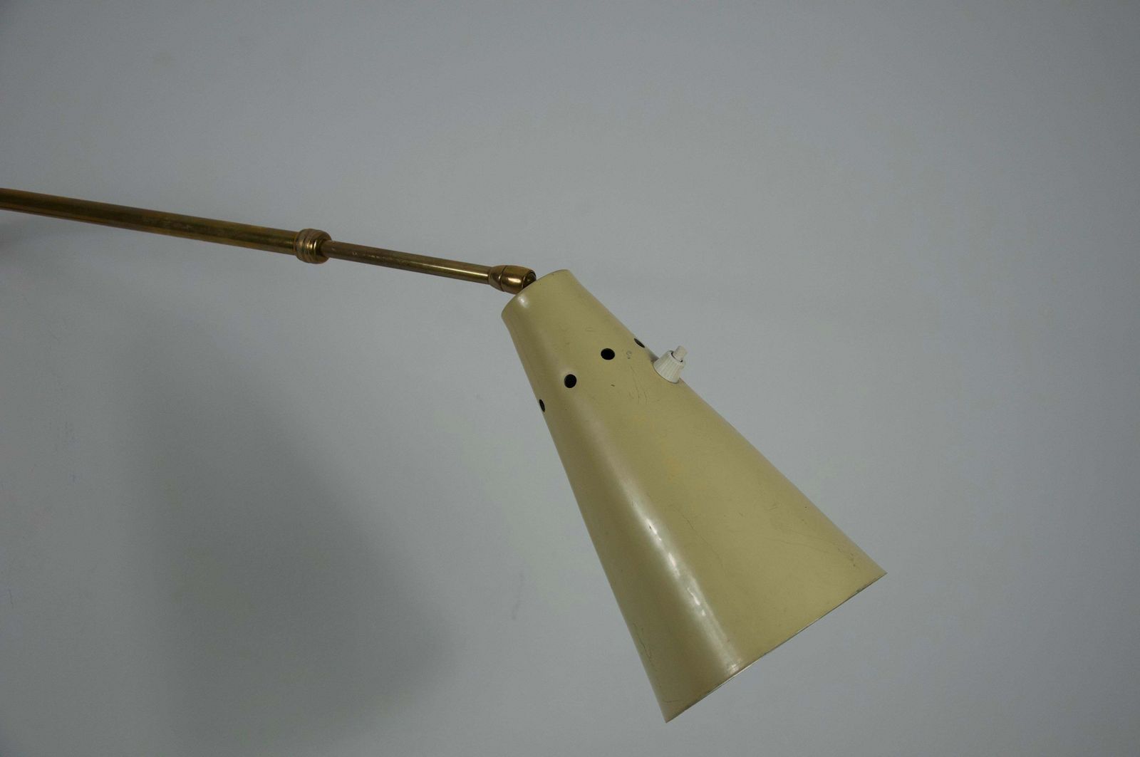 photo for sale Adjustable Brass Wall Lamp Attr. To Oluce, Italy, 1960s