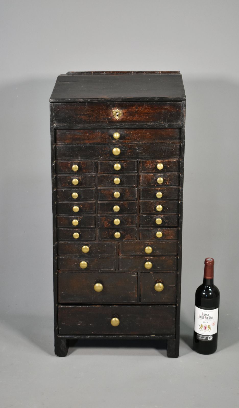 photo buy French Antique Horologist's Storage Cabinet
