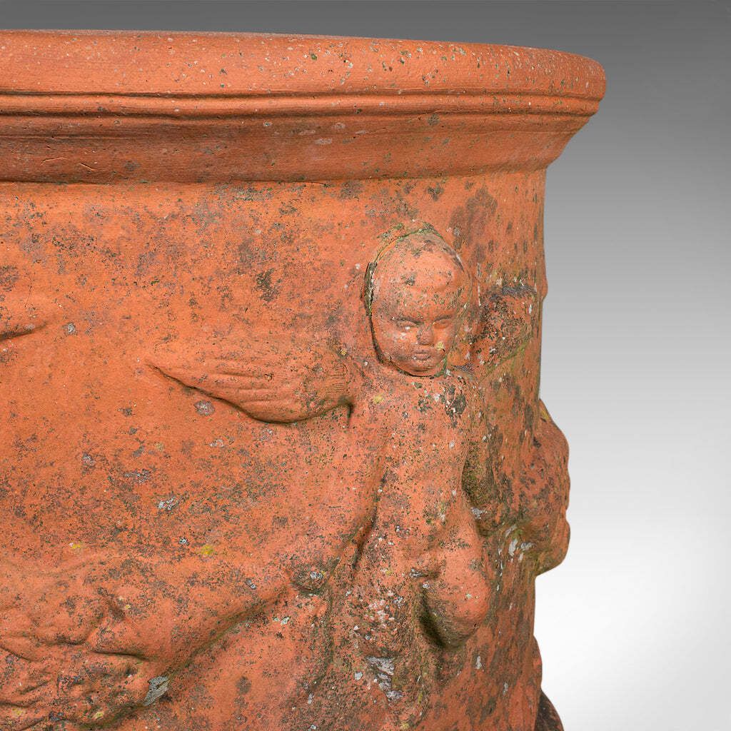 Antique Patio Jardinière, English, Terracotta, Veranda Planter Pot, Edwardian photo buy