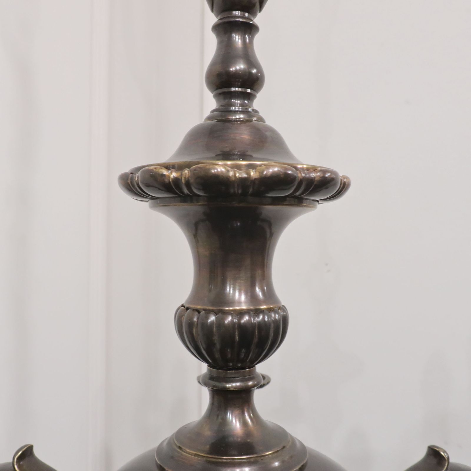 Lighting Edwardian Bronzed Chandelier Attributed To G.E.C photo