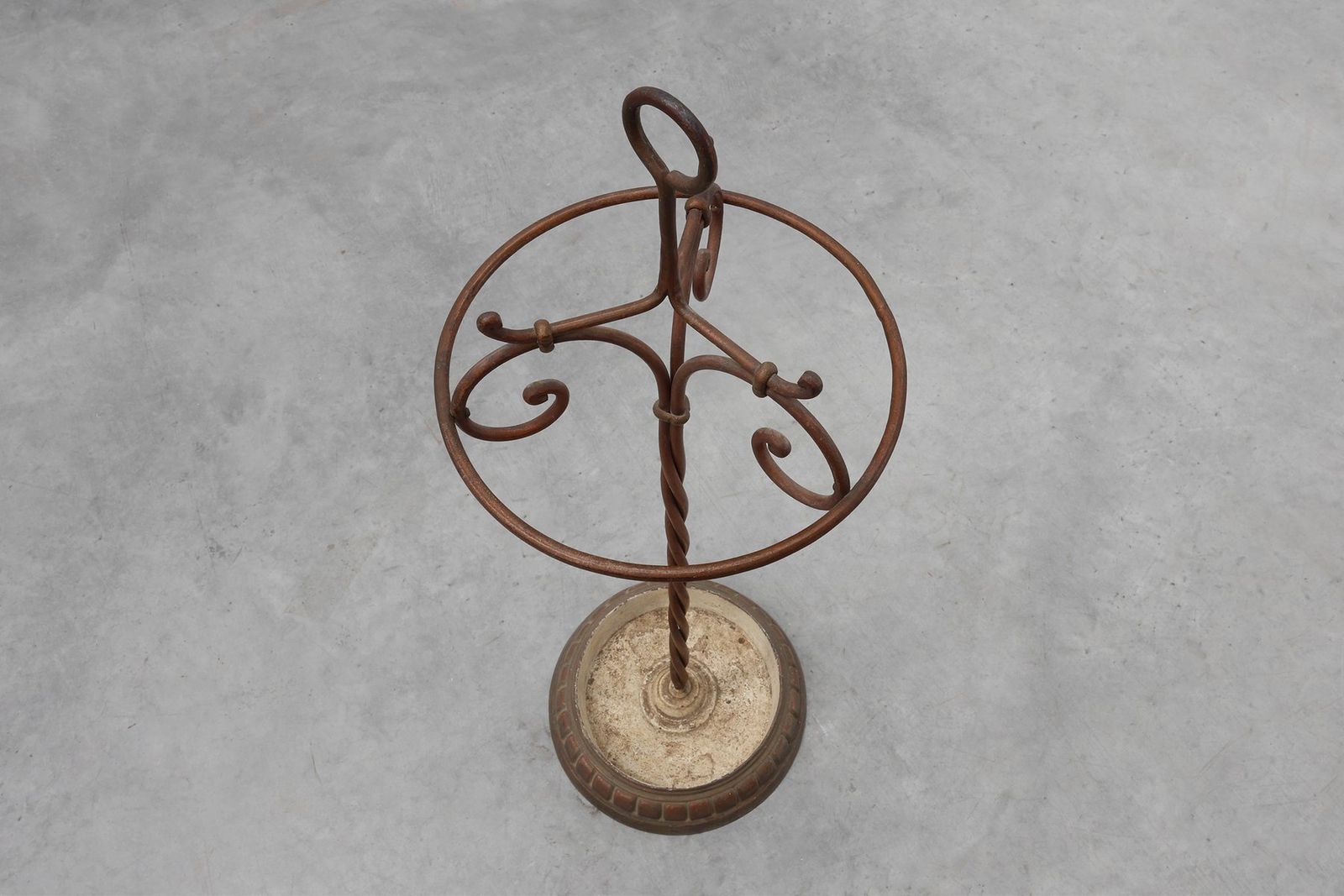Antique Cast Iron Umbrella Stand, France, 1900s photo vintage