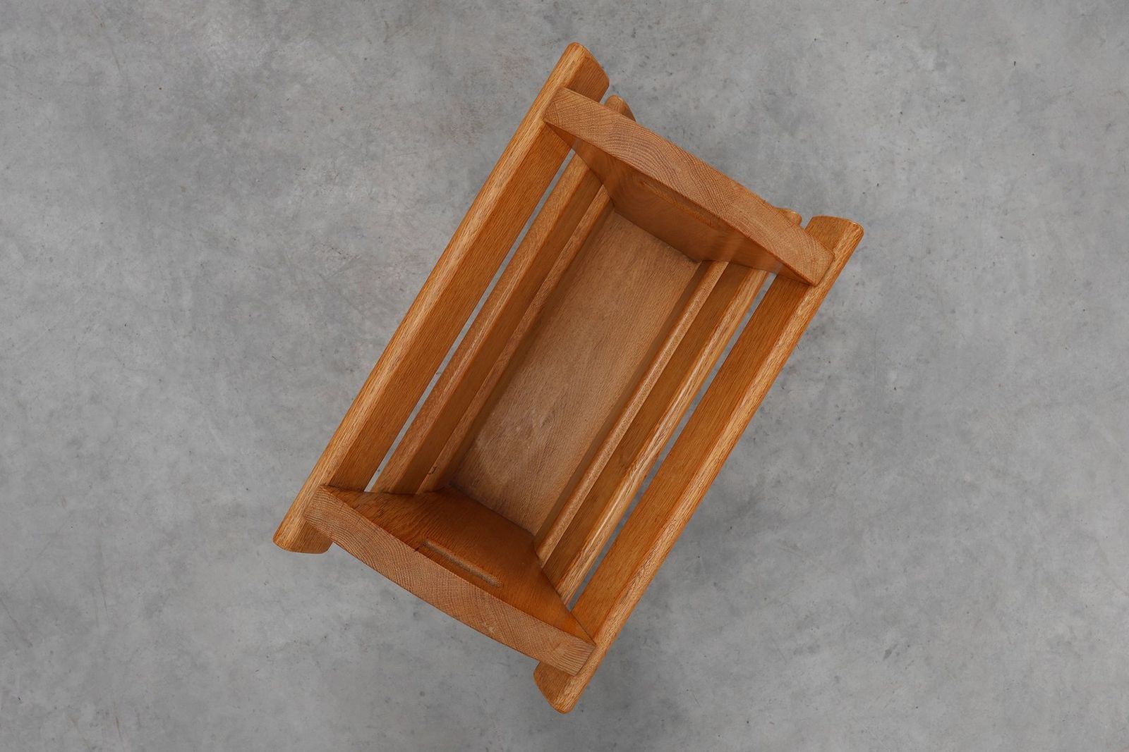 photo buy Mid Century Oak Magazine Rack, France, 1960s