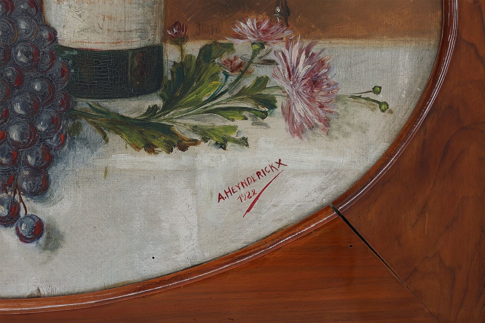 photo furniture A. Heynderickx, Still Life, Oil Painting On Wood, 1922, Framed