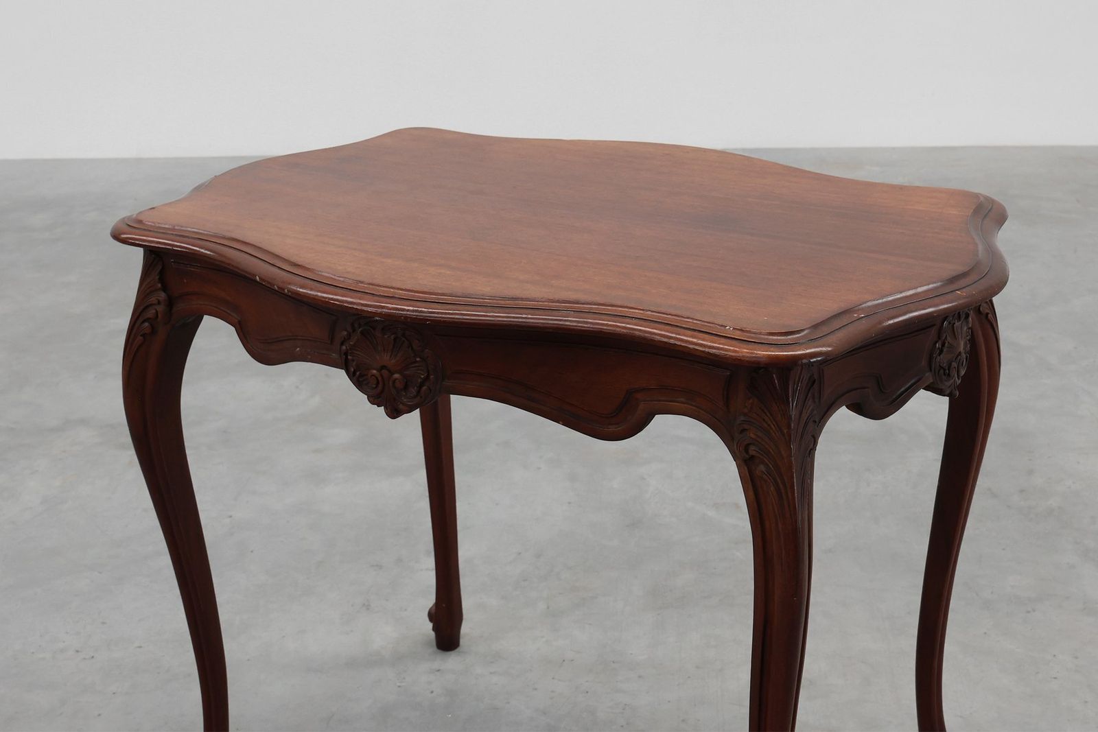 Antique Louis XV Carved Side Table, France, 1900s photo vintage