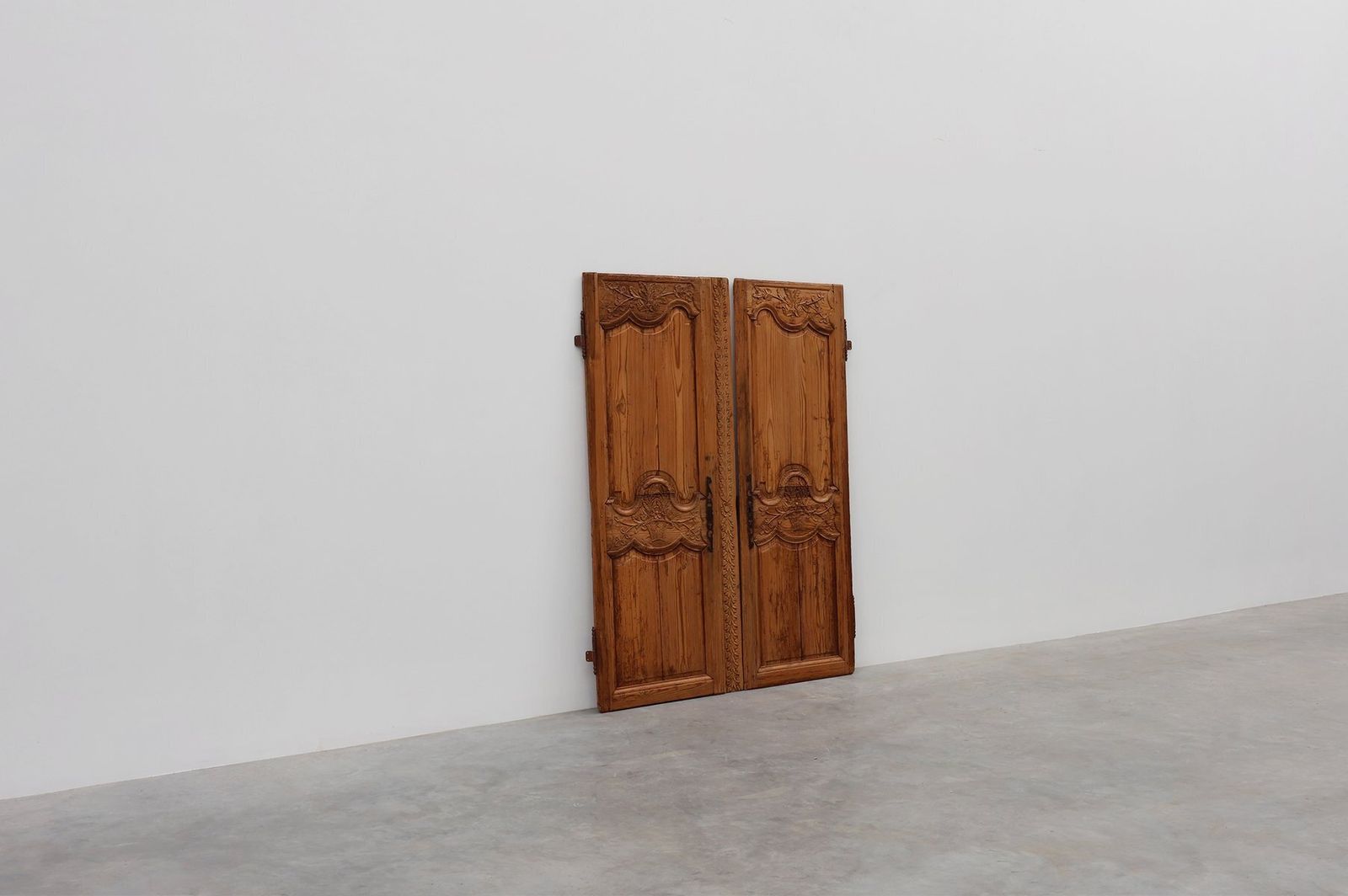 photo buy Antique French Provincial Hand Carved Doors, 1880s, Set Of 2